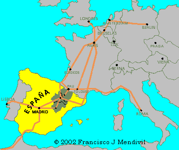 Aragn dentro de Europa