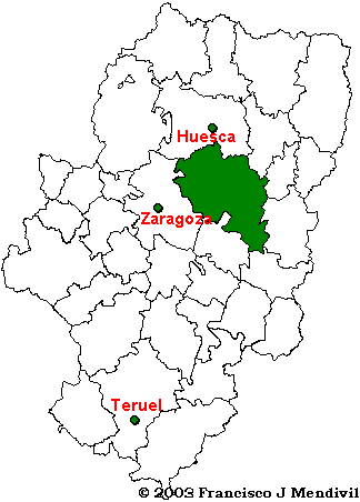 Région Comarca de los Monegros dans Aragon