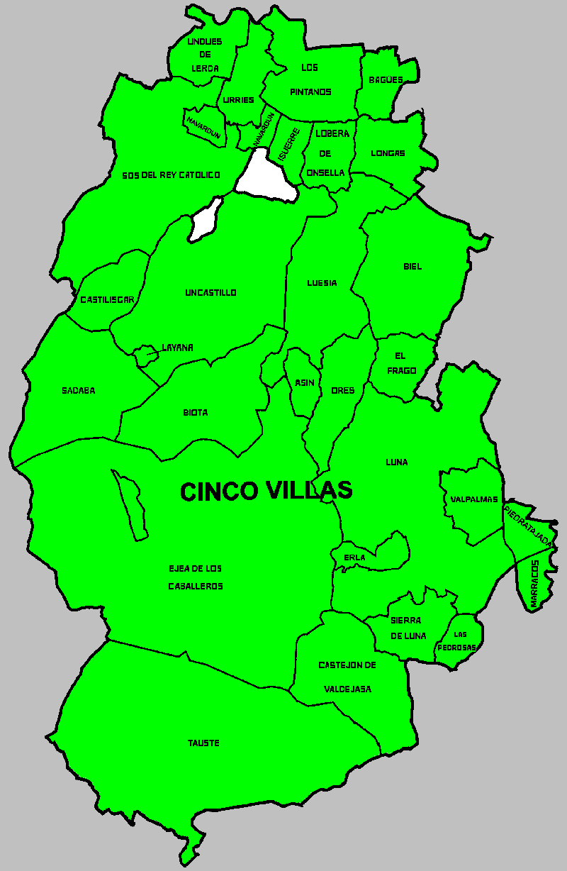 Detalles de la Comarca de las Cinco Villas en Aragón