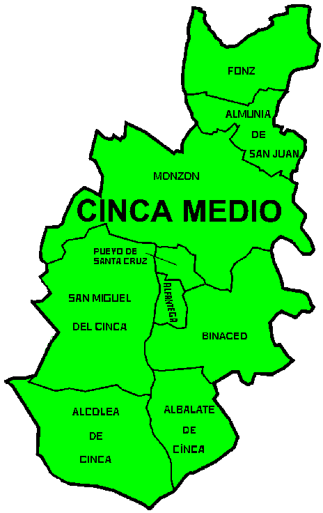 Detalles de la Comarca del Cinca Medio en Aragón