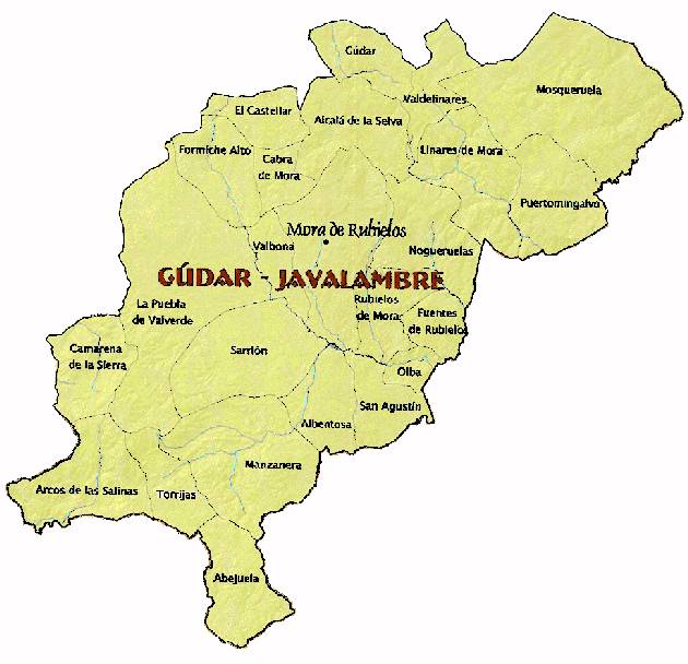 Detalle comarca Gúdar-Javalambre