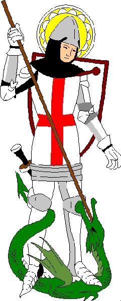 San Jorge patrón de Aragón, en una representación a pie. 03