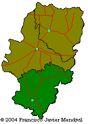 Situation Map of municipality Albarracin within Aragon