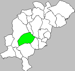 Carte de Municipalité Sarrión dans la région Comarca Gudar-Javalambre