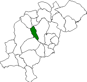 Map Valbona in Region Comarca Gudar Javalambre