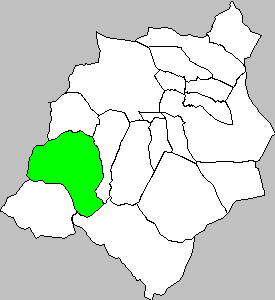 Carte situation Ambel dans la region Campo Borja