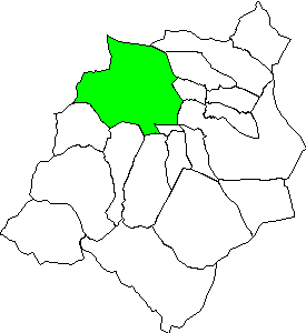 Carte situation municipalité dans la région Campo de Borja