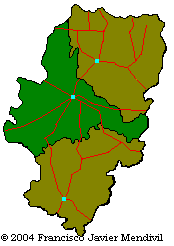 Carte de Situation de municipalité Borja dans Aragón