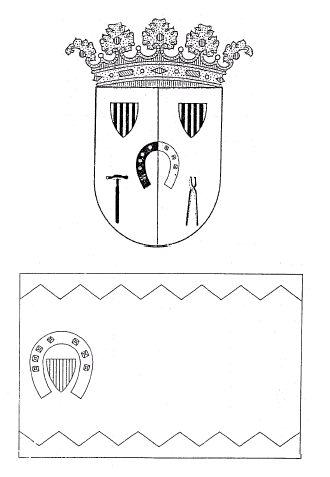 Escudo and bandera municipal de Herrera de los Navarros
