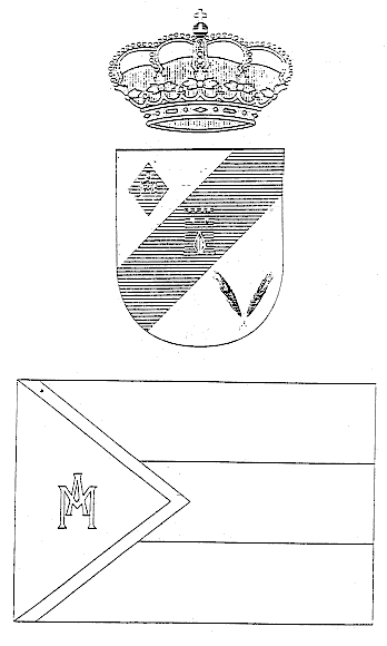 escudo y bandera municipal de María de Huerva