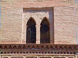 Detalle ventana mudéjar de Terrer Detalle ventana mudéjar de Terrer