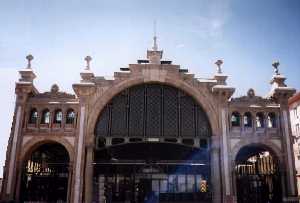 Central market of Zaragoza east face