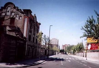 Zaragoza vista del Pilar desde la avenida de Catalua