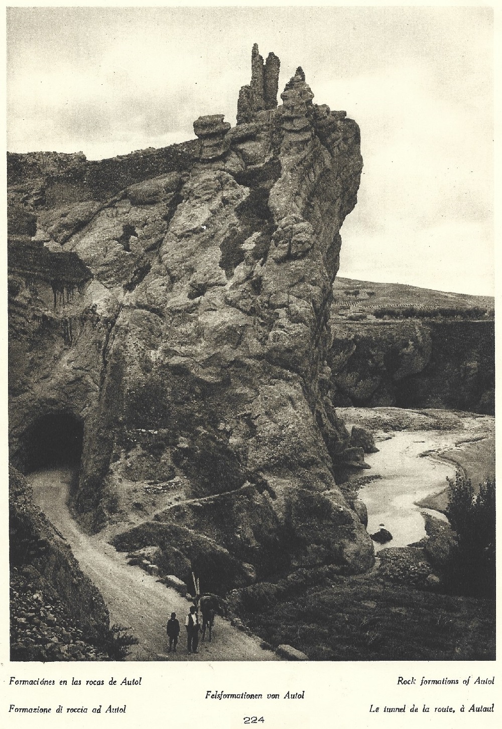 La Rioja. Felsformationen von Autol. 224
