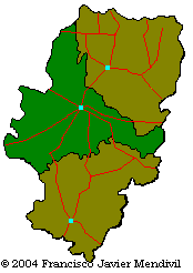 Situation Map municipality Herrera de los Navarros in Aragon