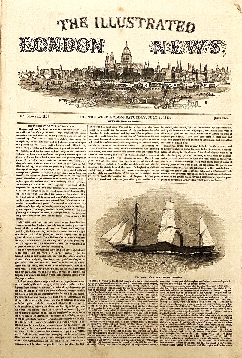 The Illustrated London News. 61 - 1 july 1843.
